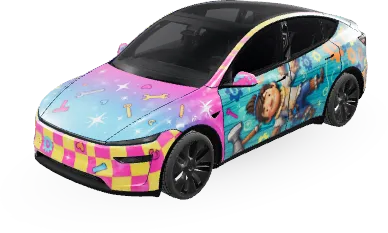 雙人成行(It takes two) – 特斯拉 Model Y 塗裝