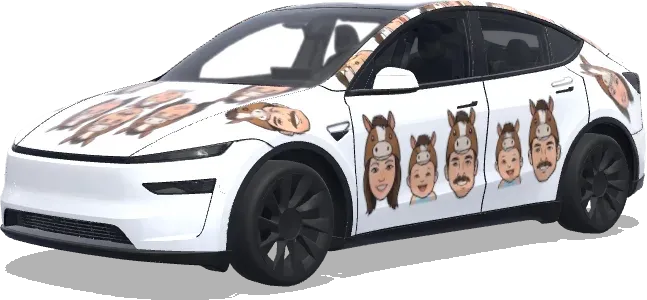 Horse Zodiac Family – Tesla Model Y wrap