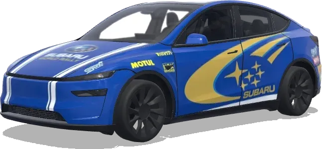 Subaru Rallye Lackierung (斯巴鲁拉力赛涂装) – Tesla Model Y Wrap