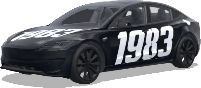 Majed 1983 – Tesla Model 3 wrap
