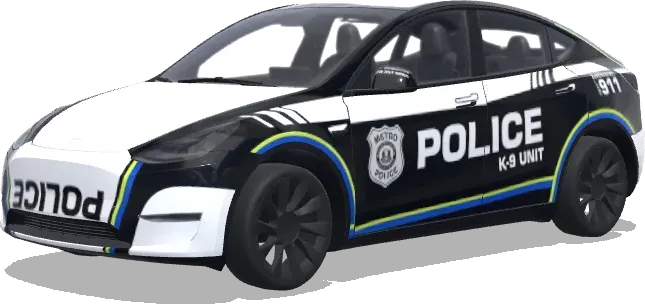 メトロK-9警察ラップ – テスラ Model Y ラッピング