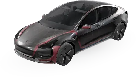 スパイダー (Spider) – テスラ Model 3 ラッピング