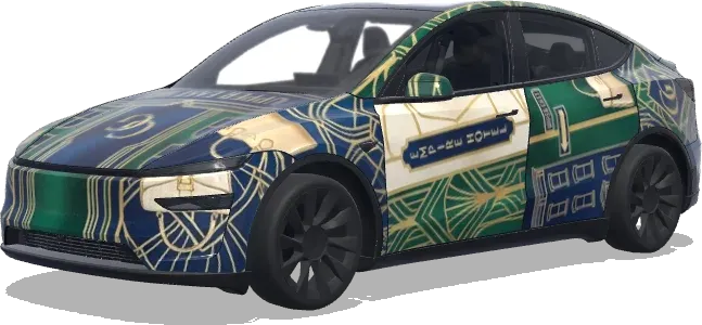 绯闻女孩纽约奢华风 – 特斯拉 Model Y 涂装