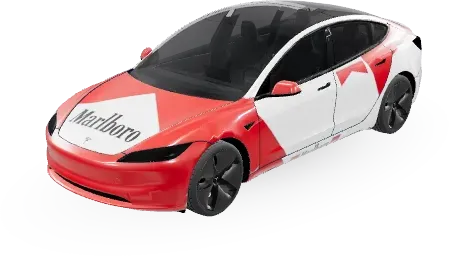 Marlboro Race – Tesla Model 3 wrap