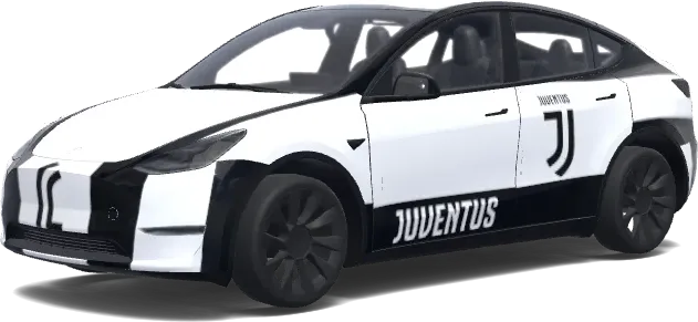 Juventus (juventus.) – wrap para Tesla Model Y