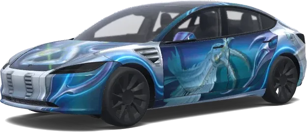 Sorayama Design (Sorayama themed) – Tesla Model 3 Wrap