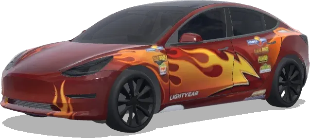 Make on the front the smyle (mouth) from cars. – Tesla Model 3 wrap