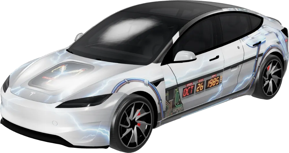 백 투 더 퓨처 모델 3 하일랜드 퍼포먼스 (Back to the Future - Model 3 Highland Performance) – 테슬라 Model 3 랩핑