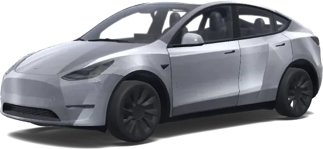 Silberne Stealth-Folierung – Tesla Model Y Wrap