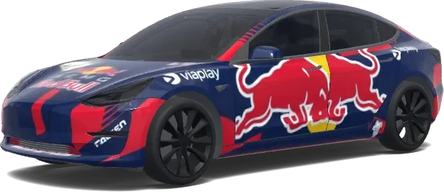 Red Bull Geschwindigkeit – Tesla Model 3 Wrap