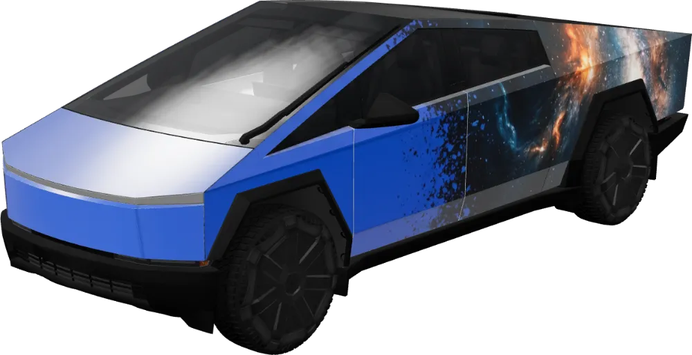 코스믹 어센트 (Cosmic Ascent) – 테슬라 Cybertruck 랩핑