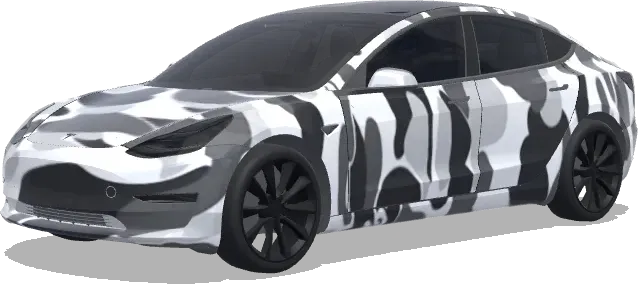 Details auf Auto (keep same detials and put it on the car) – Tesla Model 3 Wrap