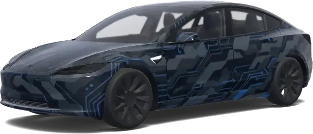 去引擎蓋文字版 – 特斯拉 Model 3 塗裝