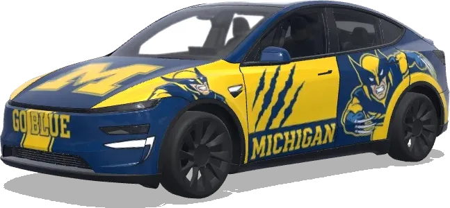 미시간 울버린 (Michigan wolverines.) – 테슬라 Model Y 랩핑