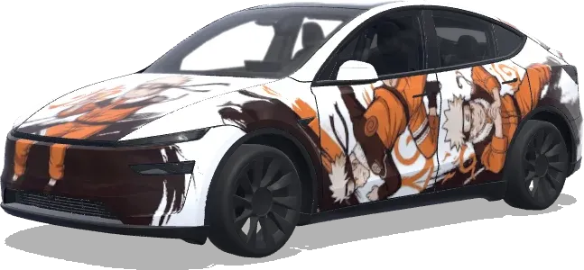 Naruto Kurama – Tesla Model Y wrap