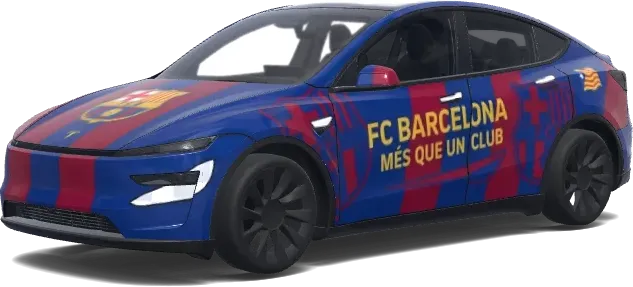 FC Barcelona (FC Barcelona.) – Tesla Model Y Wrap