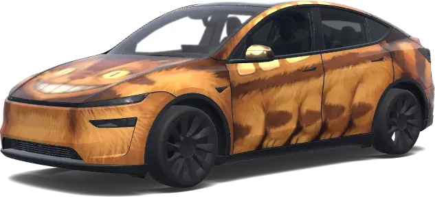Bus Chat Totoro – covering Tesla Model Y