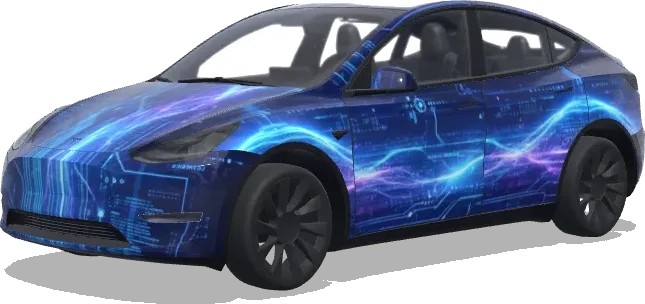 Cortana Halo Wrap – Tesla Model Y wrap