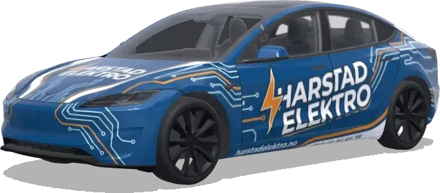 Harstad Electric Stamp – Tesla Model 3 wrap