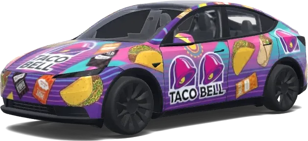 Taco Bell (Taco Bell.) – Tesla Model Y Wrap