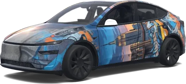 LPZ statt NYC (Kannst du das NYC in LPZ ändern?.) – Tesla Model Y Wrap
