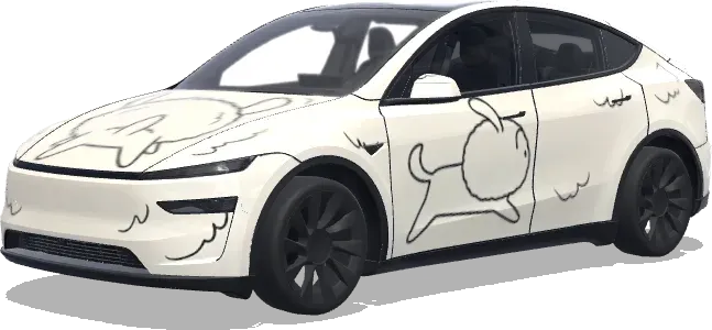 Hund Skin Design – Tesla Model Y Wrap