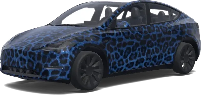 Léopard noir – covering Tesla Model Y