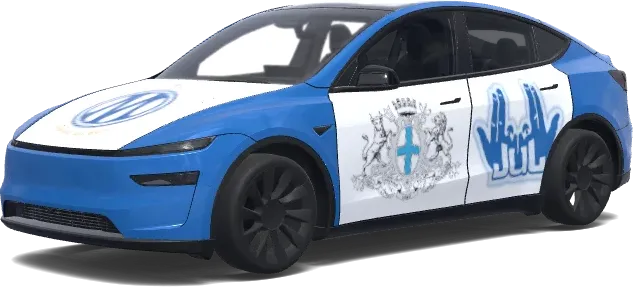 Olympique Marseille (Olympique Marseille OM JUL Vélodrome) – Tesla Model Y Wrap