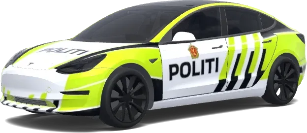 ノルウェー警察 テスラ ラップ – テスラ Model 3 ラッピング