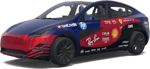 Midnight Blue – оклейка Tesla Model Y
