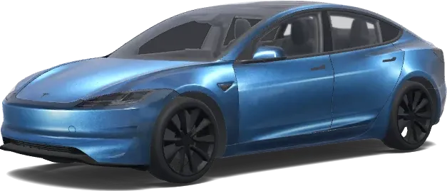 Glänzendes Finish – Tesla Model 3 Wrap