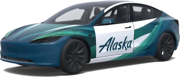 Aurora de Alaska – wrap para Tesla Model 3