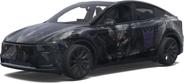 Dark Knight Transformer – Tesla Model Y wrap