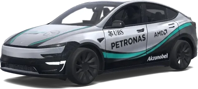 Logos haute qualité – covering Tesla Model Y