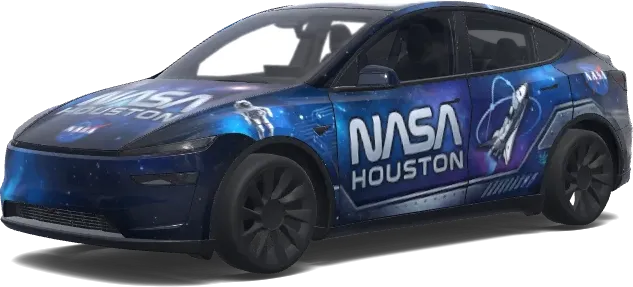 Nasa Houston. – Tesla Model Y wrap