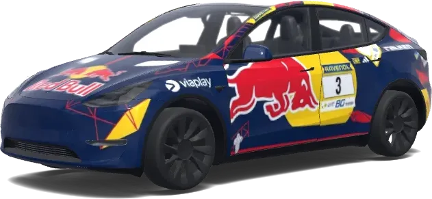 Red Bull Viaplay 3 – Tesla Model Y Wrap