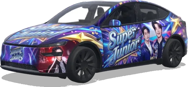 Super Junior. – Tesla Model Y wrap