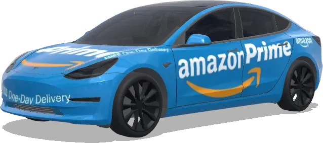 아마존 트럭 (Amazon truck.) – 테슬라 Model 3 랩핑