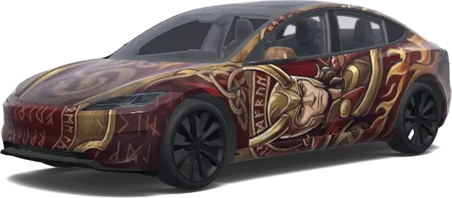 Loke på sidan (Loke på sidan.) – Tesla Model 3 Wrap