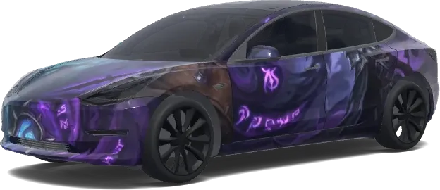 Tess Greymane Fantasy (Tess Greymane (hearthstone) styled fantasy design.) – covering Tesla Model 3