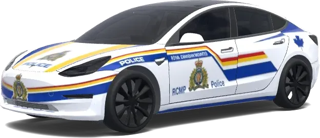 RCMP 경찰차 – 테슬라 Model 3 랩핑