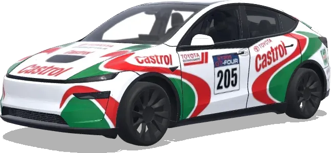 Castrol ST205 GT-Four (Castrol ST205 GT-FOUR.) – wrap para Tesla Model Y