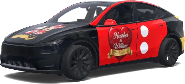 Mickey and Minnie – Tesla Model Y wrap