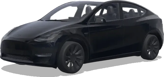 Black roof. Colors: black. – Tesla Model Y wrap