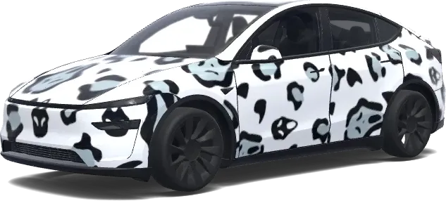 Alien Cow Print Wrap – Tesla Model Y wrap