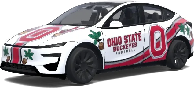 Ohio State Buckeyes – Tesla Model Y Wrap
