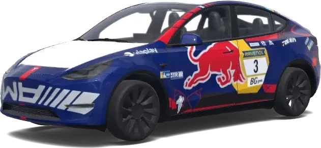 Red Bull Racing Tesla – оклейка Tesla Model Y