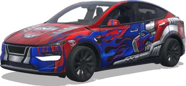 Optimus Prime Transformers – wrap para Tesla Model Y