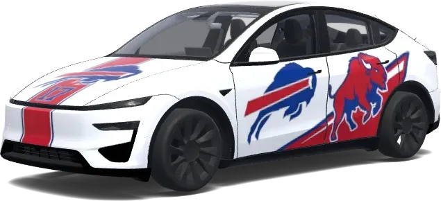 Buffalo Bills Josh Allen 17 – wrap para Tesla Model Y