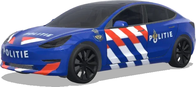 Policía neerlandesa (dutch police.) – wrap para Tesla Model 3
